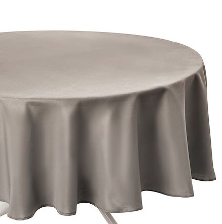 Nappe Ronde Anti Tâche - Lin - Diam 180 cm