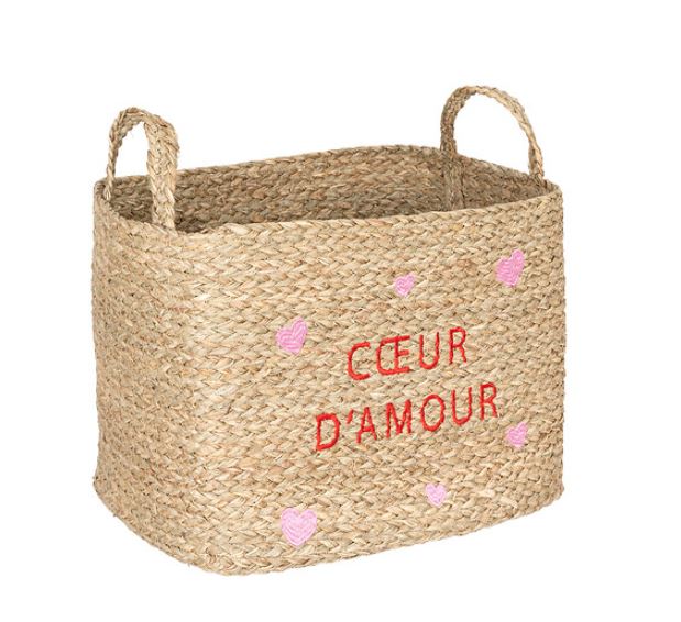Panier Rangement COEUR D\'AMOUR - NEREE - Taille L
