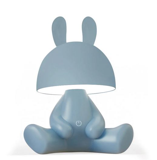 Lampe Tactile Bleue - FERNIE - H. 27,5 cm