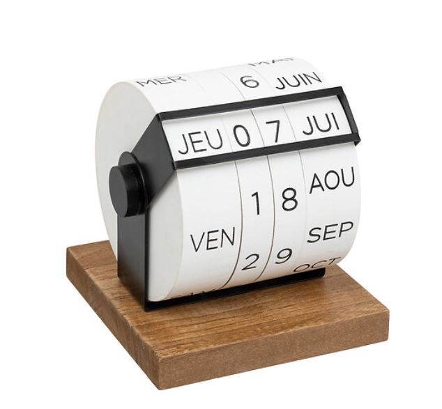 Calendrier Bois - BE VINTAGE - H. 15cm