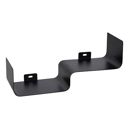 Etagère murale Emilio 2 niveaux long 30 cm métal noir