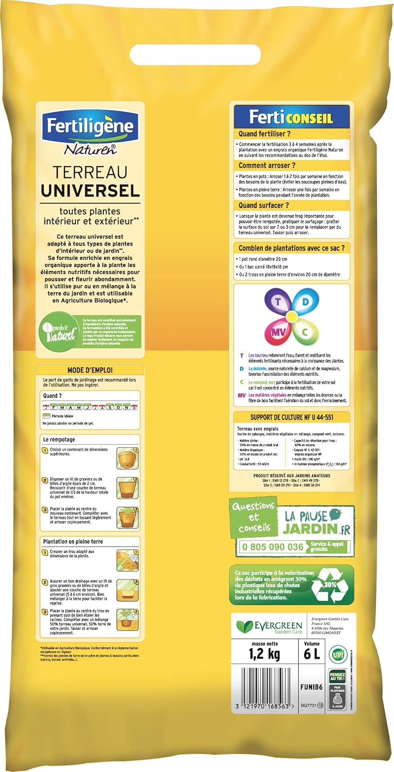 TERREAU UNIVERSEL 6L 1