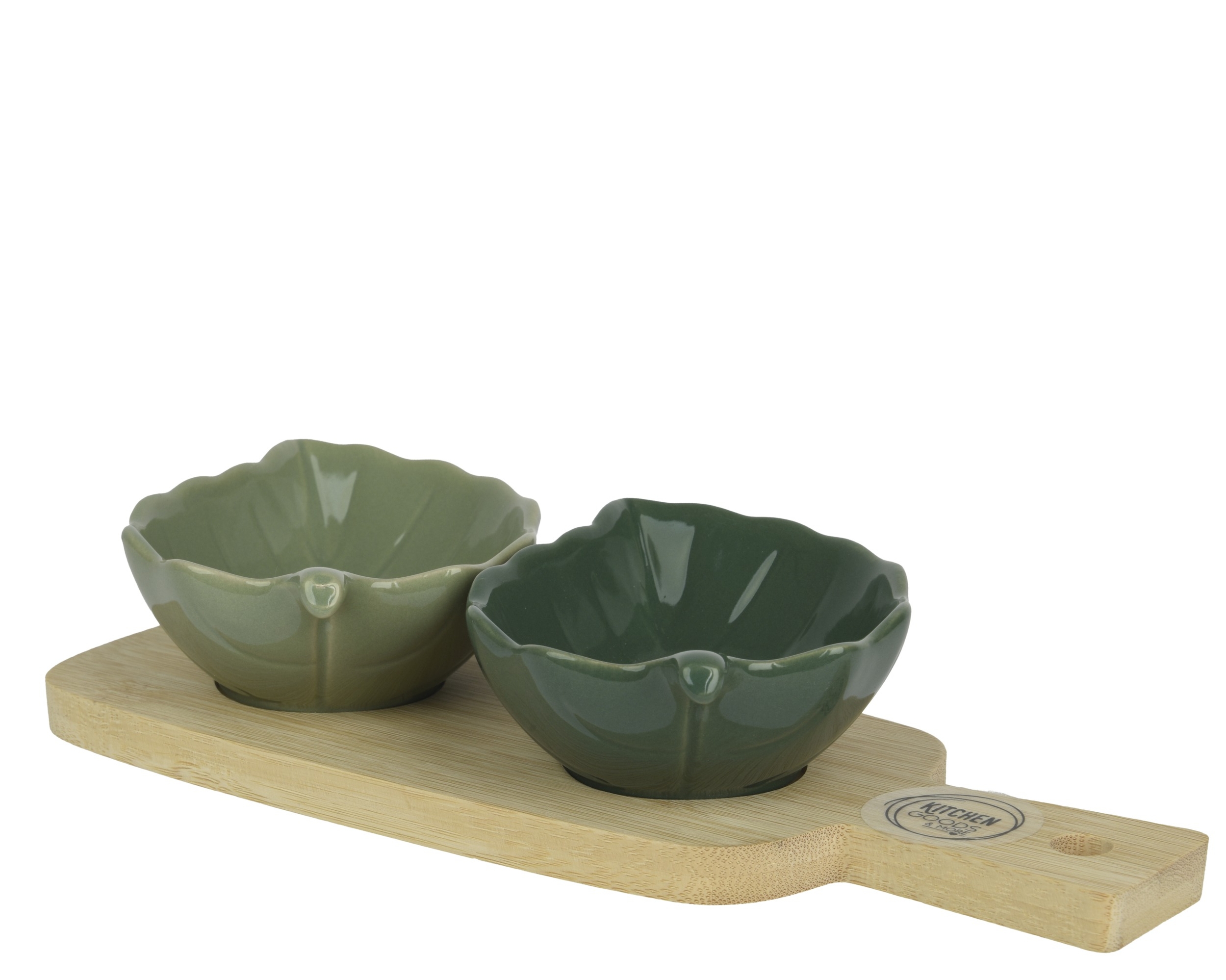 Set Tapas - FEUILLAGE VERT - 22 x 8.5 x 4.1 cm