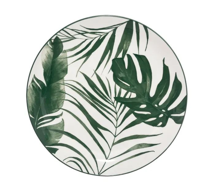 Assiette à Dessert - PALME VERT - Diam 19cm