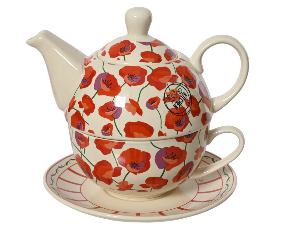 Théière - COQUELICOT - Porcelaine