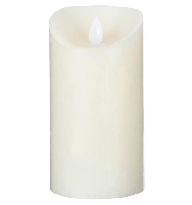 Bougie Led - Blanc Cassé - 10x20 cm