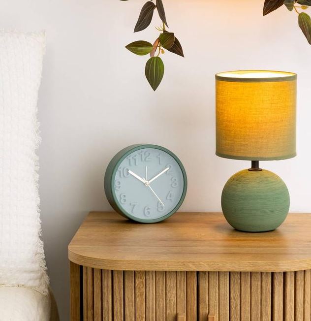 Lampe Boule Kaki - TIMEO - H. 25cm