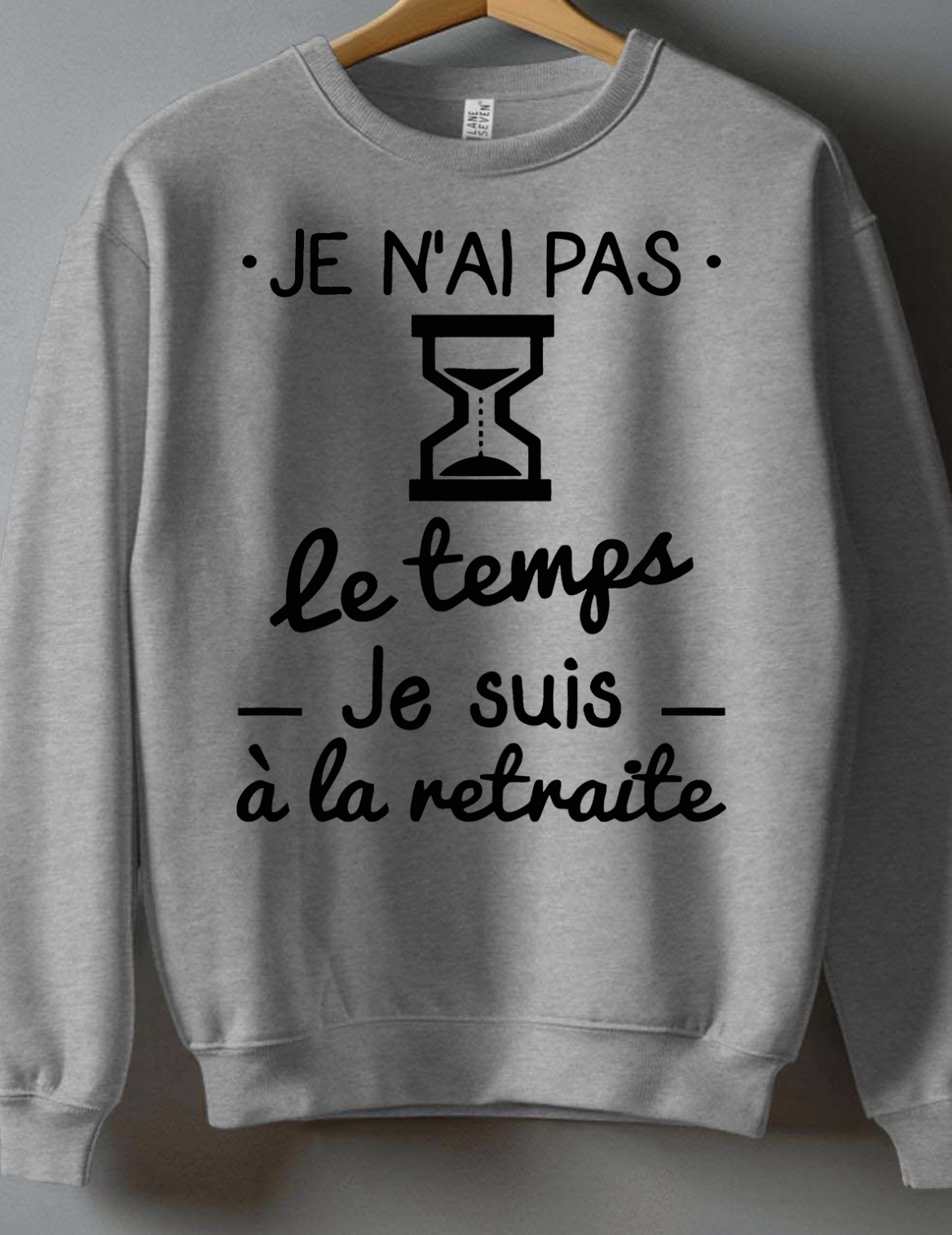 No temps retraite - Sweat Col Rond Homme  Paris Fashion Shops