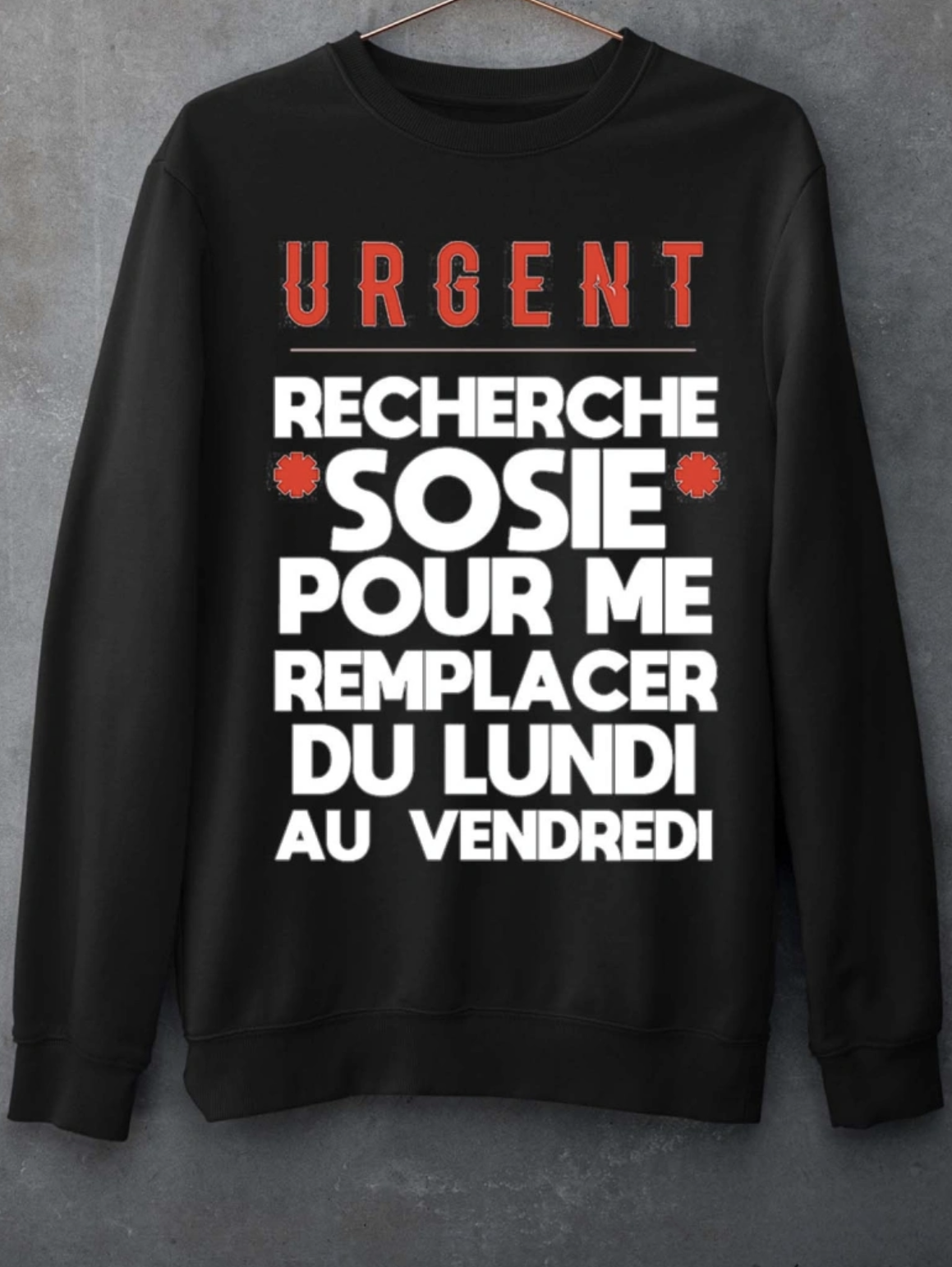 Sweat col Rond Homme  Sosie  Paris Fashion Shops
