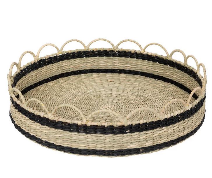 Plateau de Service - JONC DE MER- D.35cm