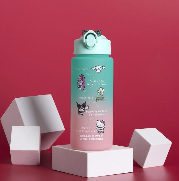 Bouteille Bleue - MOTIVATION HELLO KITTY - 55cl