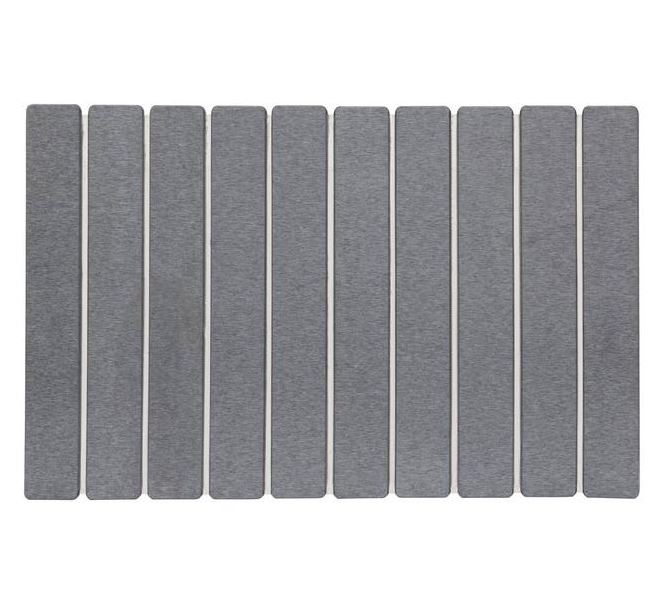 Tapis de bain en diatomite Gris - CAILLEBOTIS - 59x39cm
