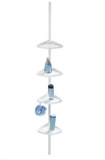 Étagère de Douche Télescopique - ALLSTAR BLANC - De 0.85 à 2.50m