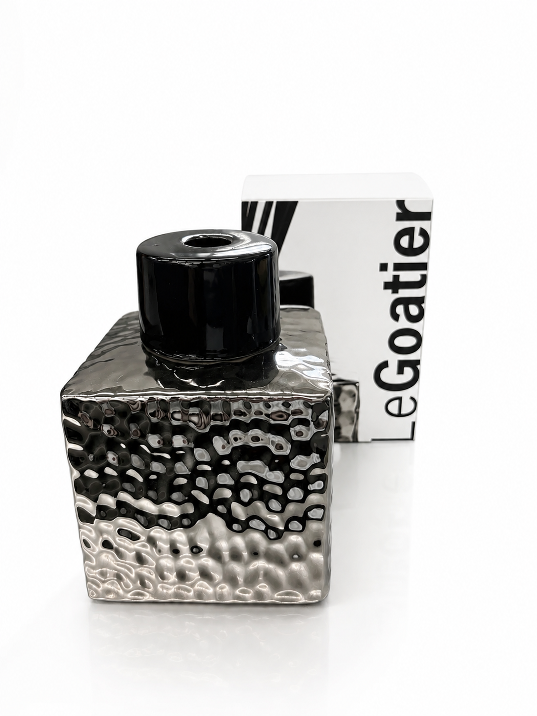 Goatier en Céramique - SILVER - Effet Martelé