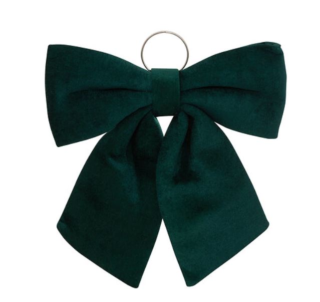 Nœud Velours Vert XXL - 67x70cm