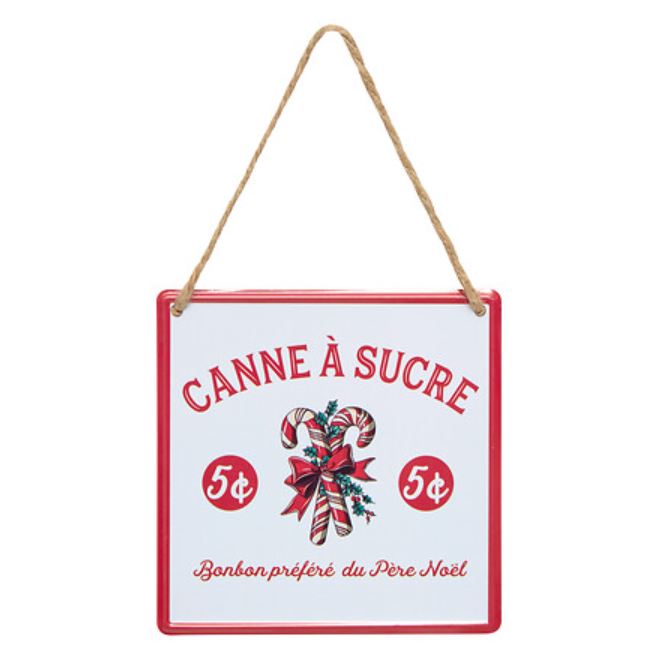 Pancarte Décorative - CANNE A SUCRE - 12.5cm