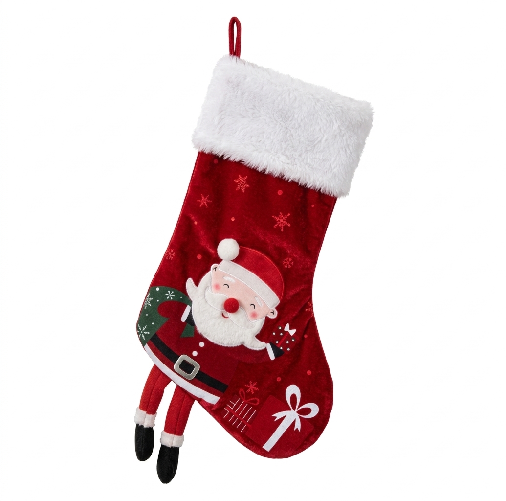Botte de Noël décorative Lutin - NOELINO - H.47cm
