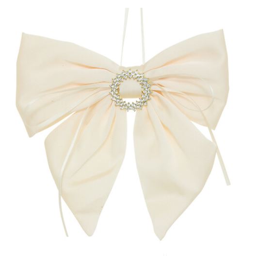 Nœud Beige Satin - 15cm