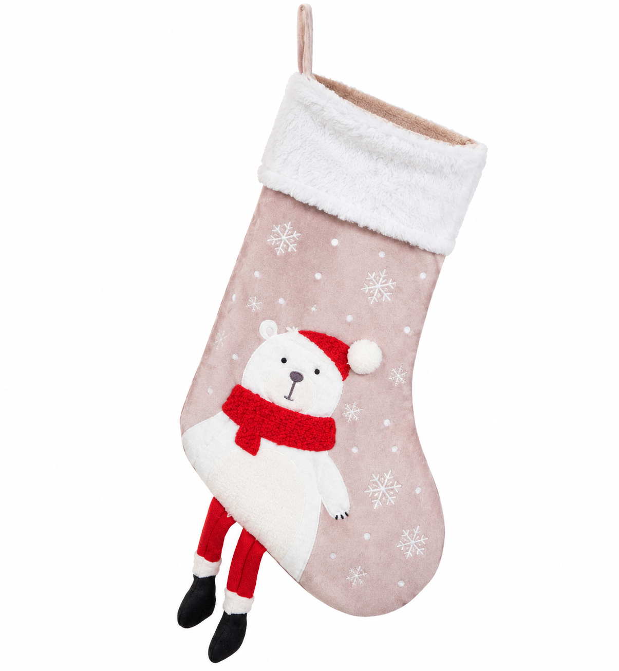 Botte de Noël décorative Ours - NOELINO - H.47cm