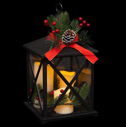 Lanterne Décorative Lumineuse - H. 32,5cm