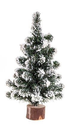 Sapin floqué Blooming 25 cm