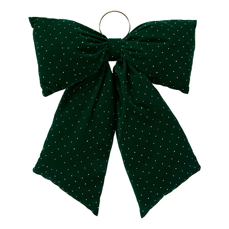 Nœud Matelassé Polyester - 46x38cm - Vert