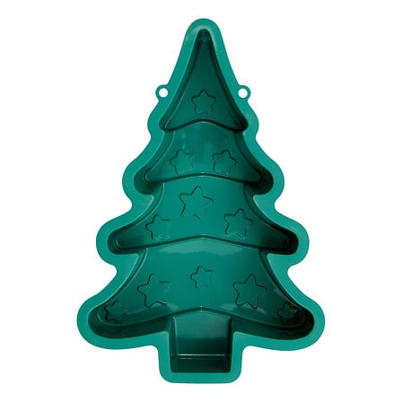 Moule à gâteau de Noël 29,3 x 19,7 cm silicone - Coloris aléatoire