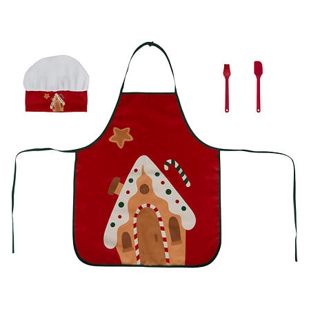 Ensemble cuisine 4 pièces enfant motif Noël - Coloris aléatoire