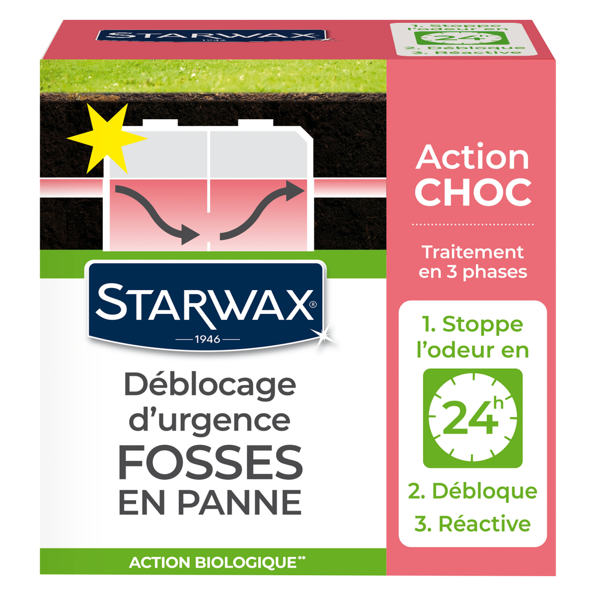 Déblocage d\'urgence pour fosses septiques 600g