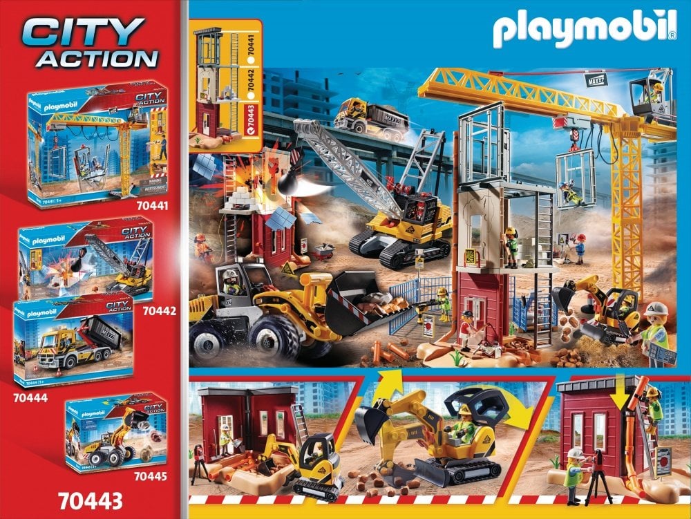 Mini pelleteuse Playmobil City Action, paq. 117, 5 ans et plus