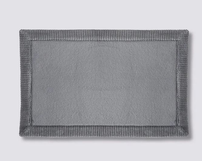 Tapis de bain gris anthracite 80x50cm