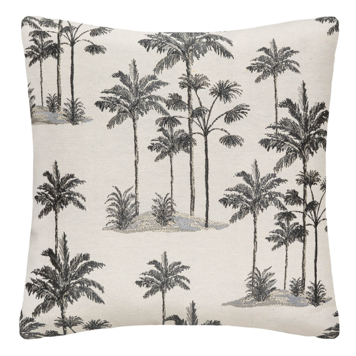 Housse de coussin Palm, motifs jacquard, 40x40 cm