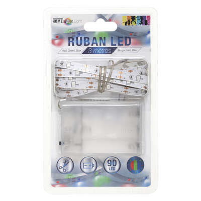 RUBAN LED PILES MULTICOLORE L.330 1