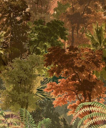 PANORAMIQUE TAPESTRY JUNGLE AUTUMN