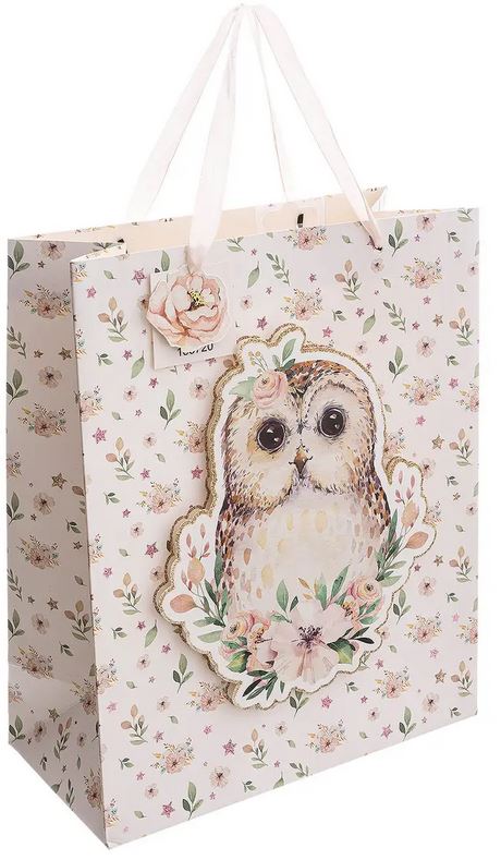 Sac cadeau douceur neige moyen modèle