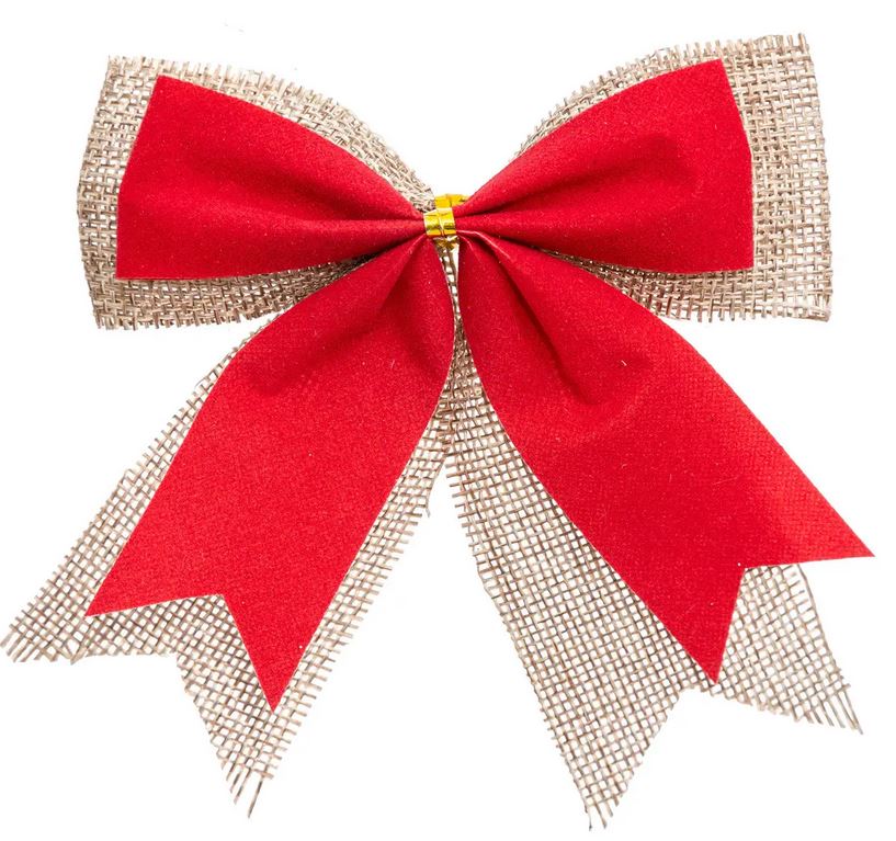 Décoration nœud jute x3