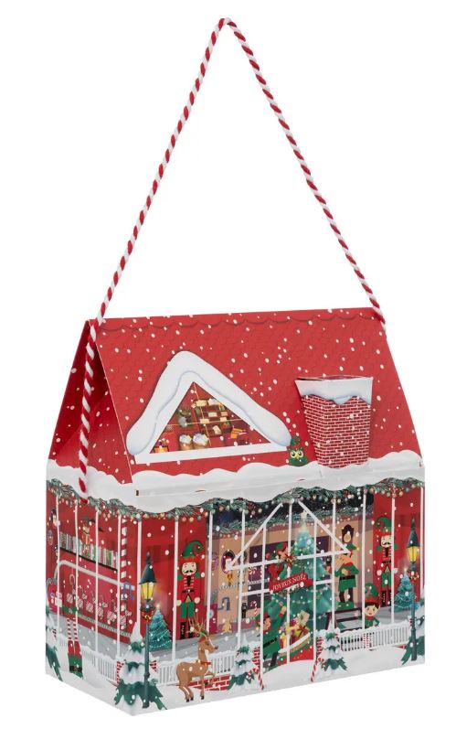 Boite de noël sac traditionnel lutins