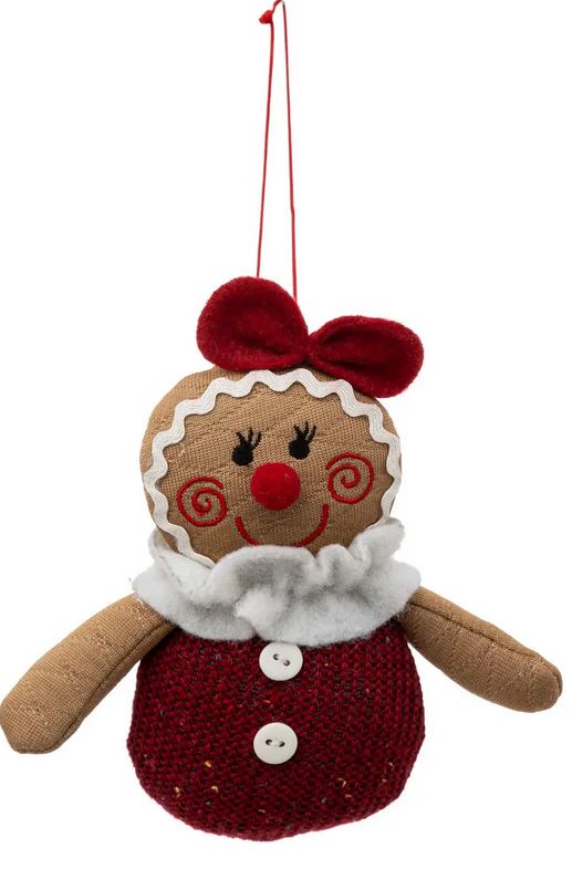 Sujet de Noël pain d\'épice girly 14cm