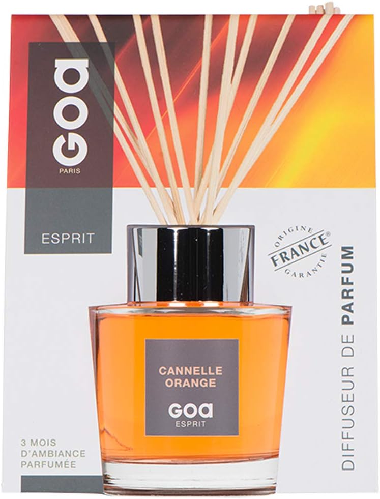 GOATIER 200MLParfum-Fragrance-Diffuseur-Ambiance-Senteur-Intemporel-Évasion-goa-recharge-CANNELLE ORANGE