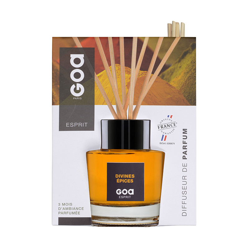 Goatier 200ml divines epices Parfum-Fragrance-Diffuseur-Ambiance-Senteur-Intemporel-Évasion-goa-recharge