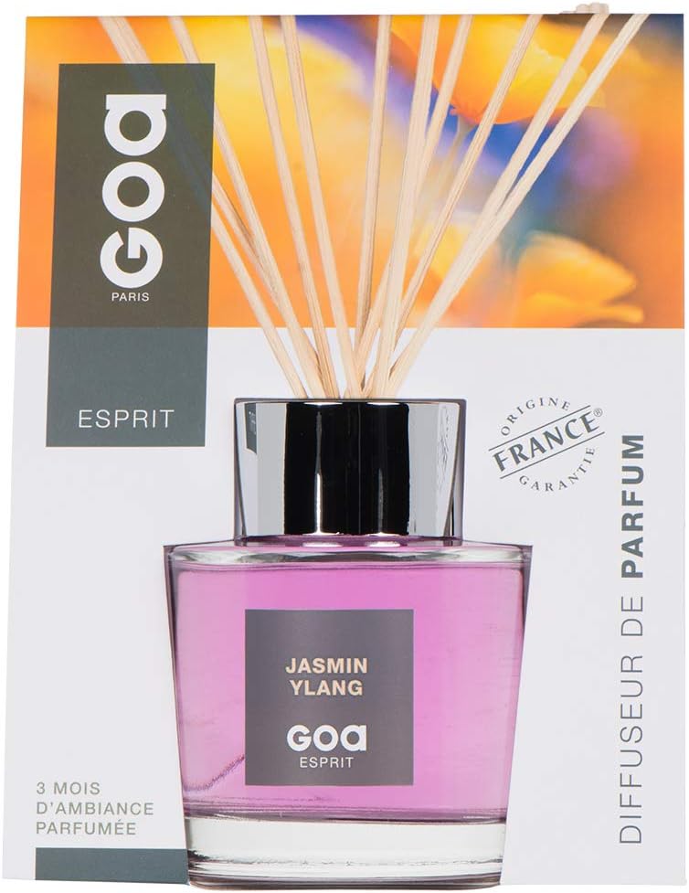 Goa - Tier Esprit Jasmin ylang 200 ML Parfum-Fragrance-Diffuseur-Ambiance-Senteur-Intemporel-Évasion-goa-recharge
