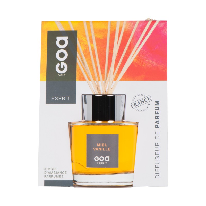 Goatier 200ml miel vanille - GOA Parfum-Fragrance-Diffuseur-Ambiance-Senteur-Intemporel-Évasion-goa-recharge