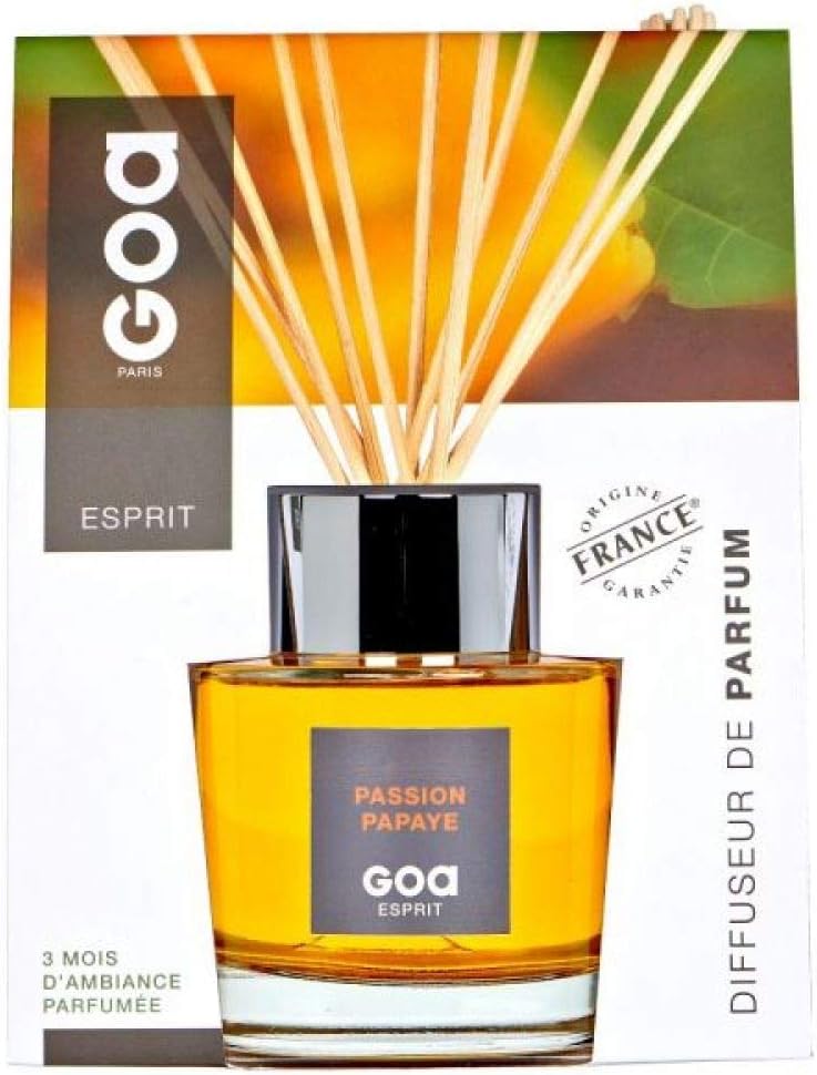 Goa 303PP Goatier Esprit 200 ML Passion Papaye Parfum-Fragrance-Diffuseur-Ambiance-Senteur-Intemporel-Évasion-goa-recharge