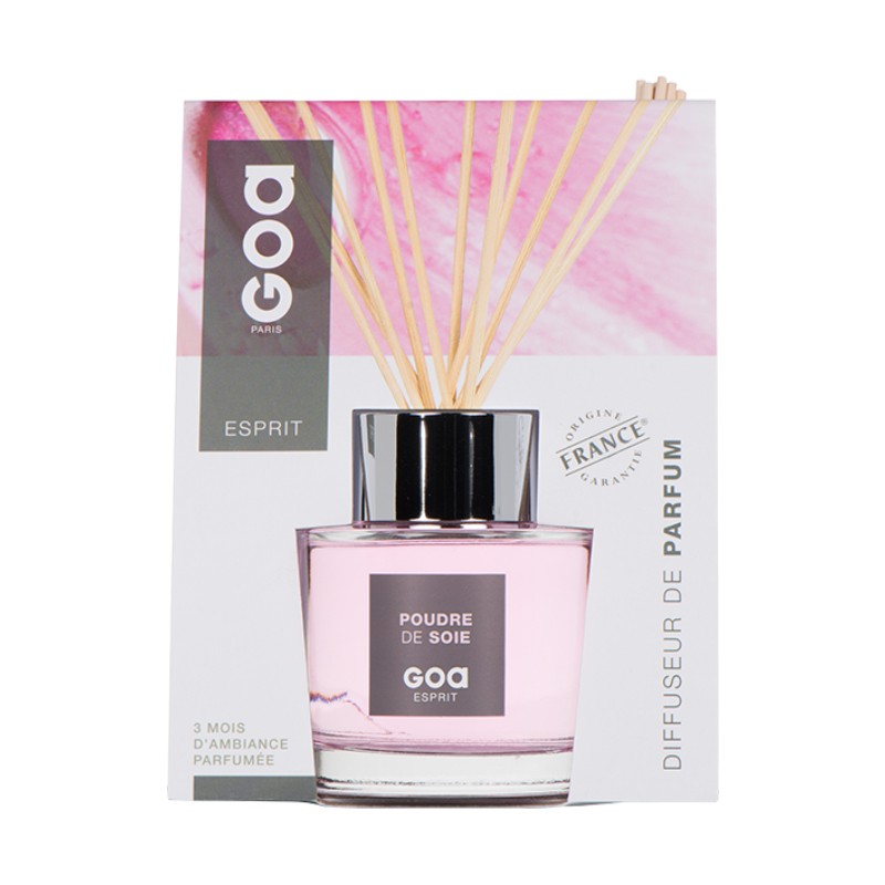 Goatier 200ml poudre de soie Parfum-Fragrance-Diffuseur-Ambiance-Senteur-Intemporel-Évasion-goa-recharge
