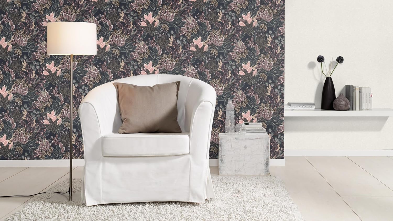 VGI MOTIF LEA ROSE NOIR 4
