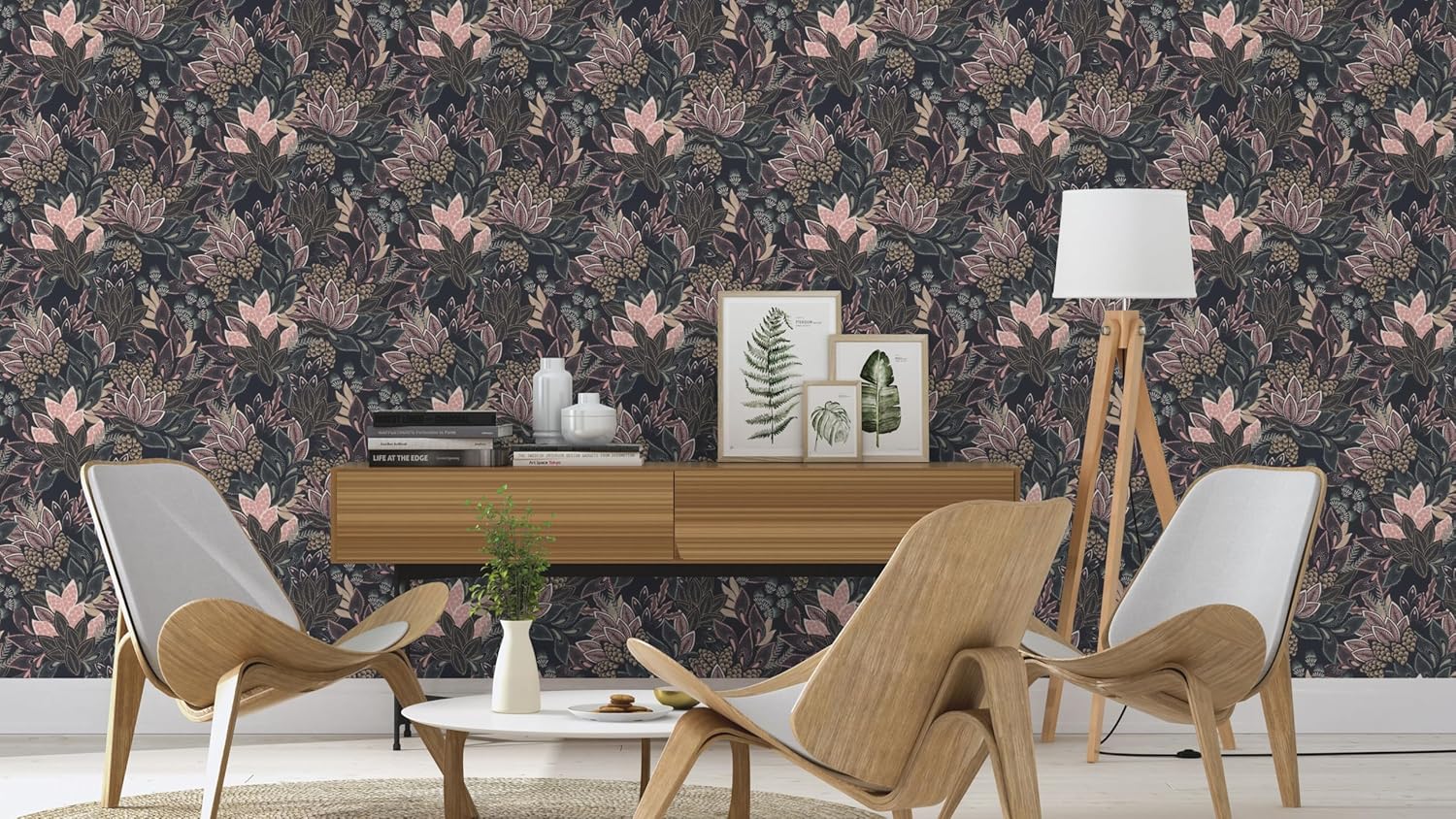 VGI MOTIF LEA ROSE NOIR 3