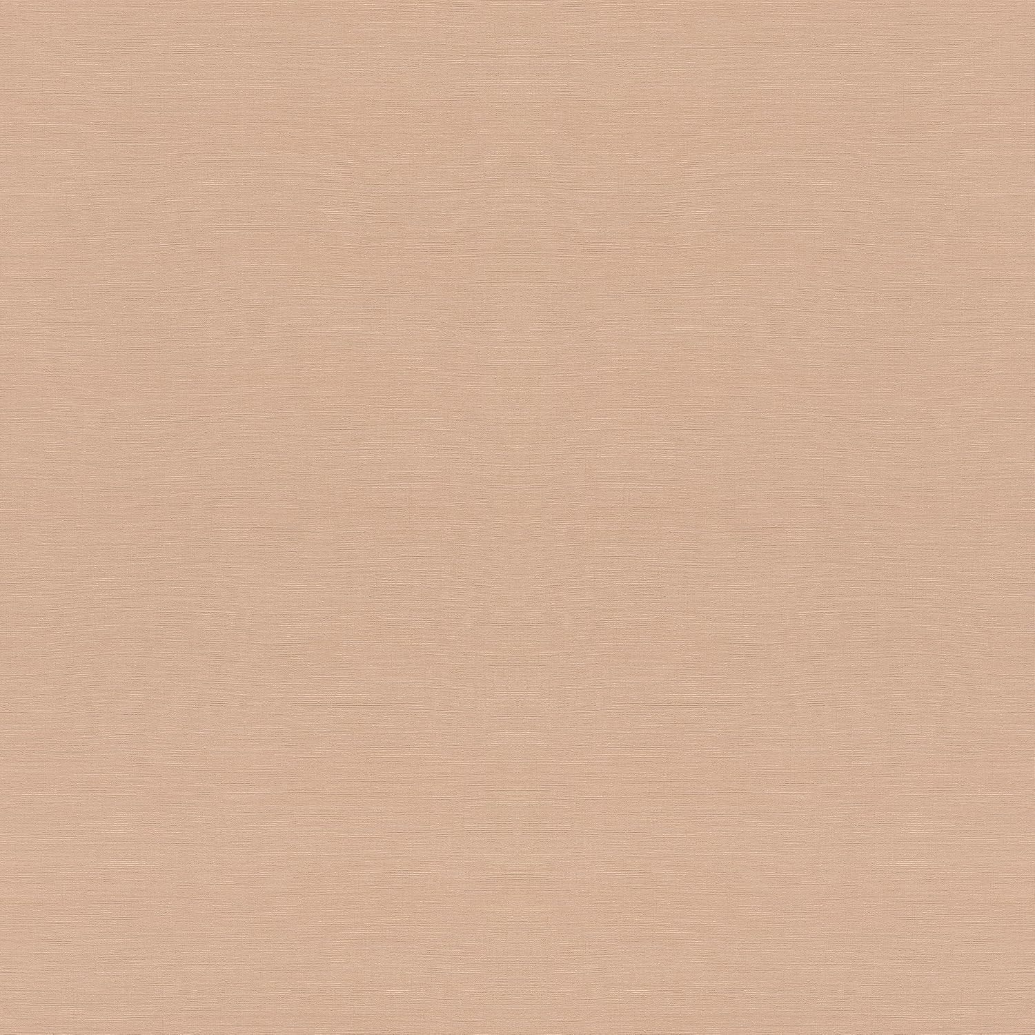 Papier peint vinyle grainé sur intissé uni aspect lin abricot doré