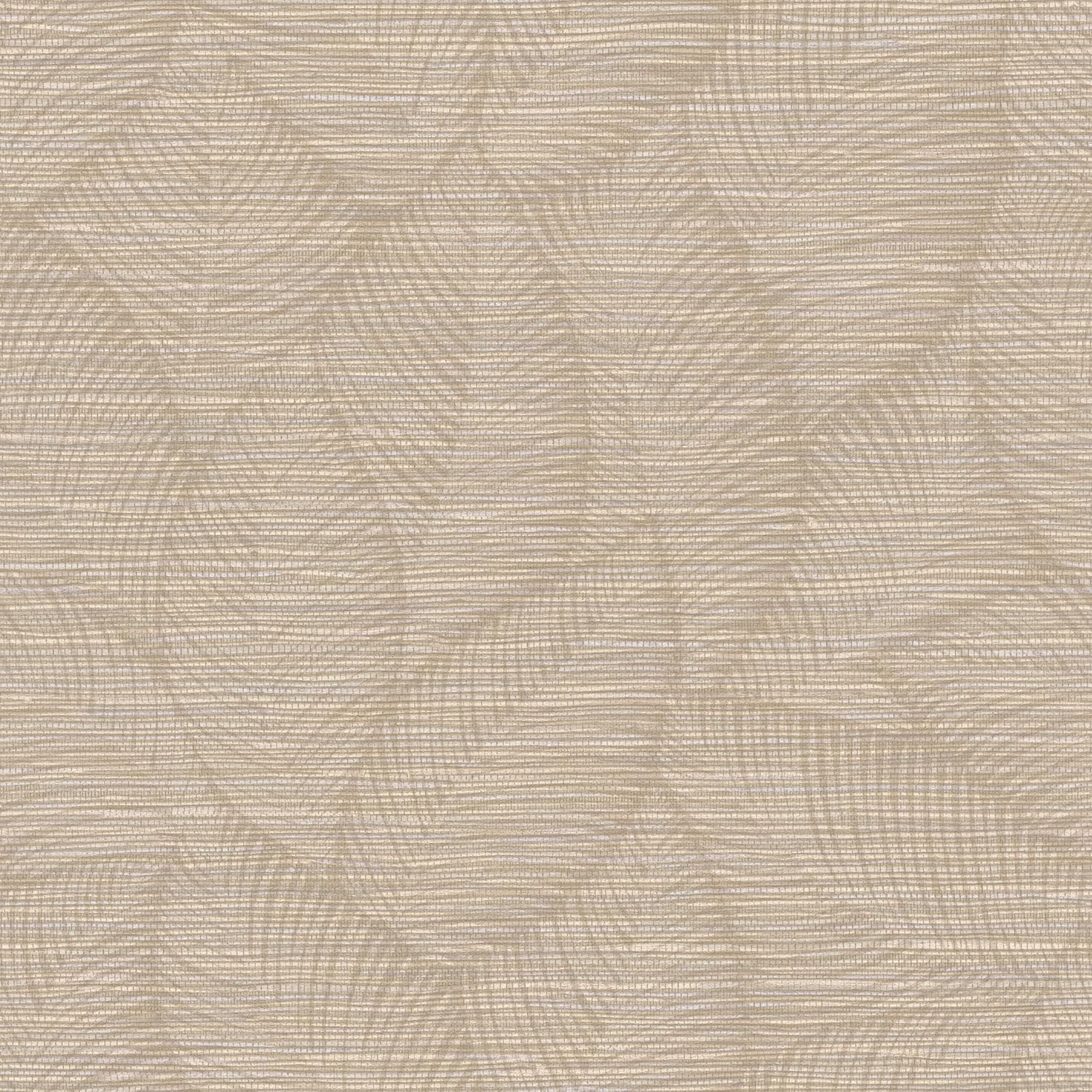 Papier peint vinyle grainé sur intissé feuillages beige