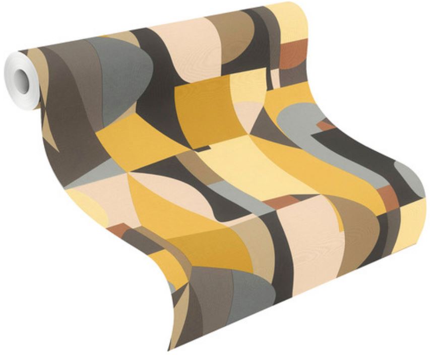 VGI MOTIF GRAPHQ RAFFINE JAUNE 1