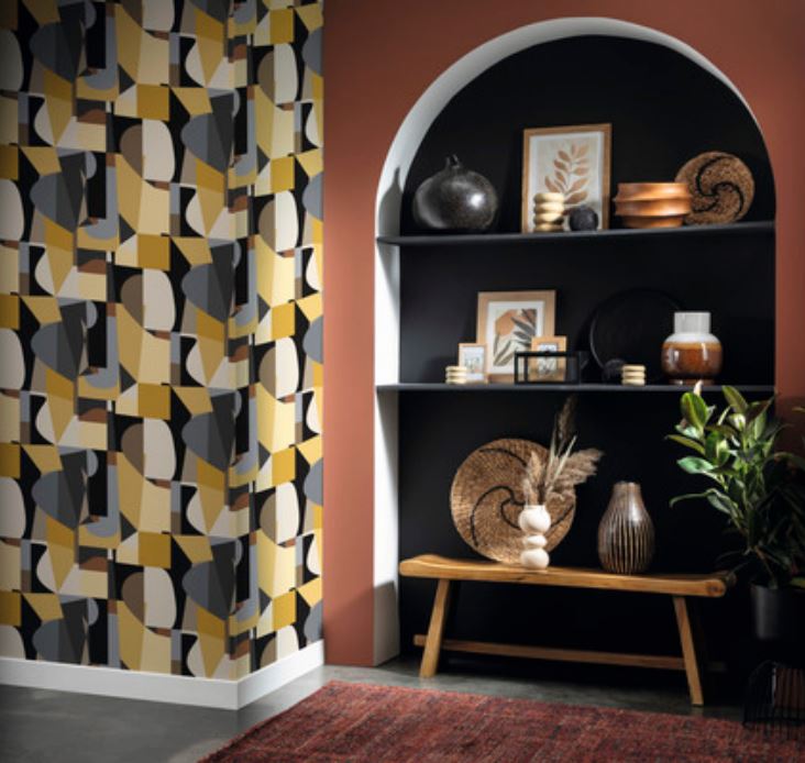 VGI MOTIF GRAPHQ RAFFINE JAUNE 2